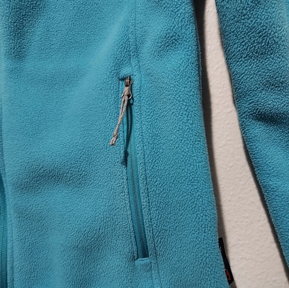 Columbia Robin's Egg Blue Womens Polartech Fleece Jacket  Size Small Full Zip - Picture 5 of 11